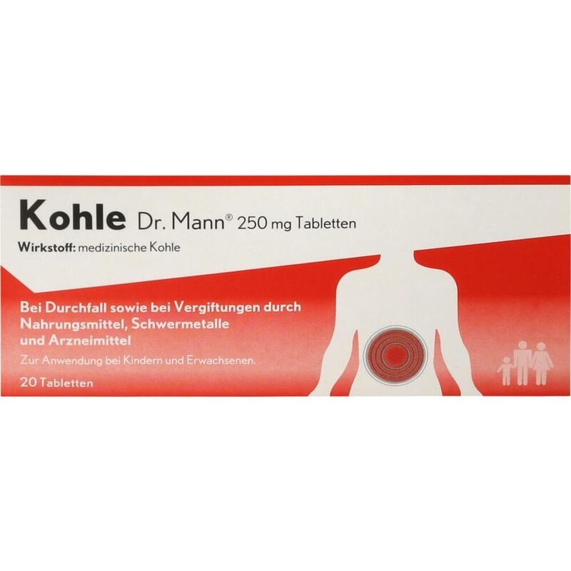 KOHLE Dr.Mann 250 mg Tabletten