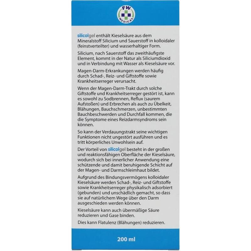 SILICOLGEL gegen Magen-Darm-Erkrankungen