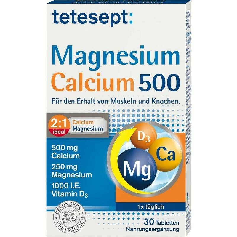 TETESEPT Magnesium+Calcium 500 Tabletten
