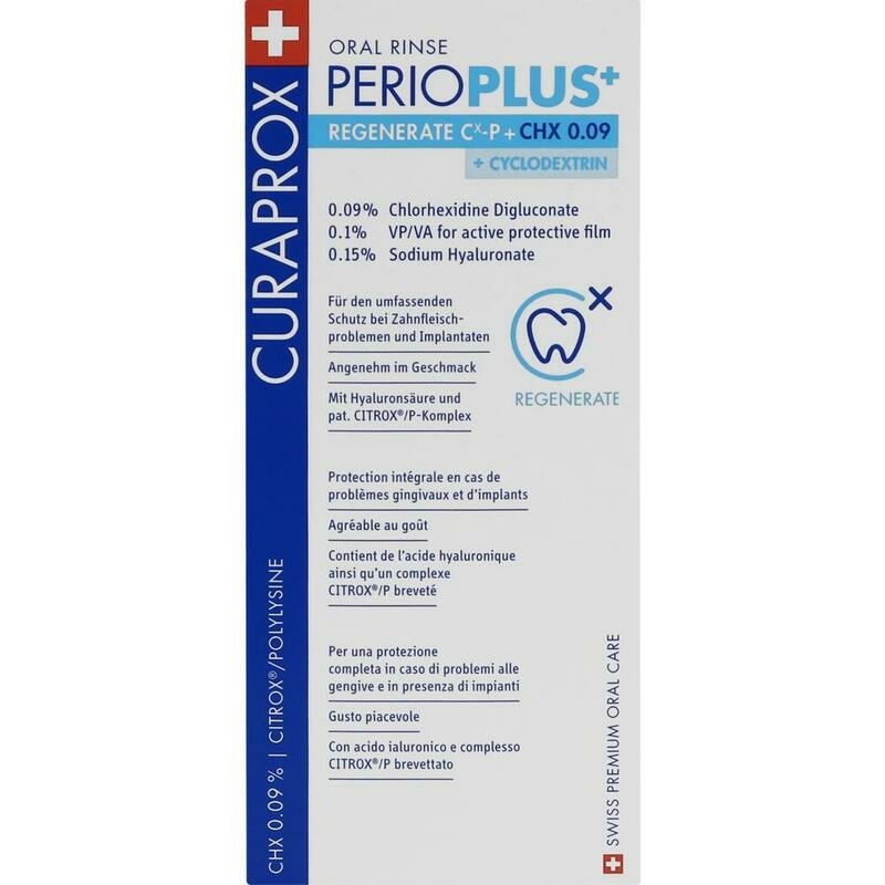 CURAPROX perio Plus+ Regenerate Mundspül.CHX 0,09%