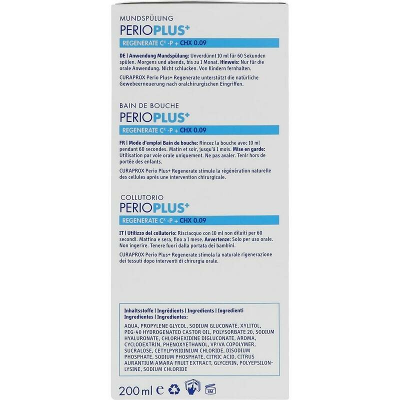 CURAPROX perio Plus+ Regenerate Mundspül.CHX 0,09%
