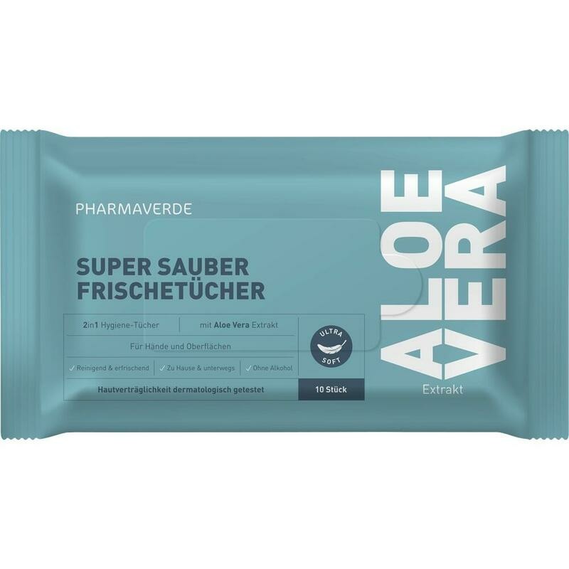 PHARMAVERDE super sauber Frischetücher