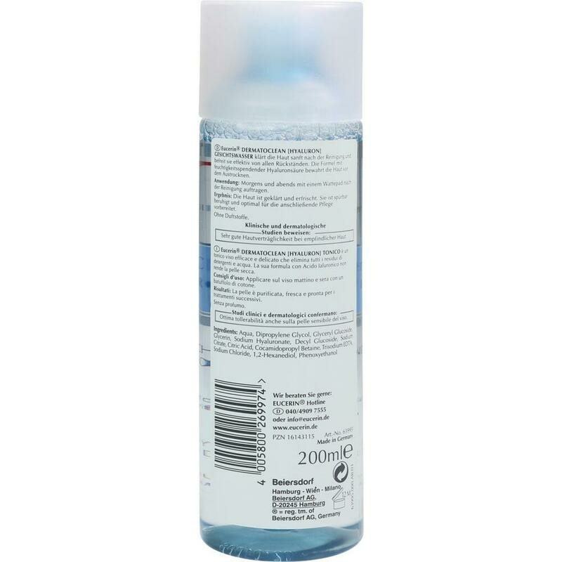 EUCERIN DermatoCLEAN Hyaluron klär.Gesichtswasser