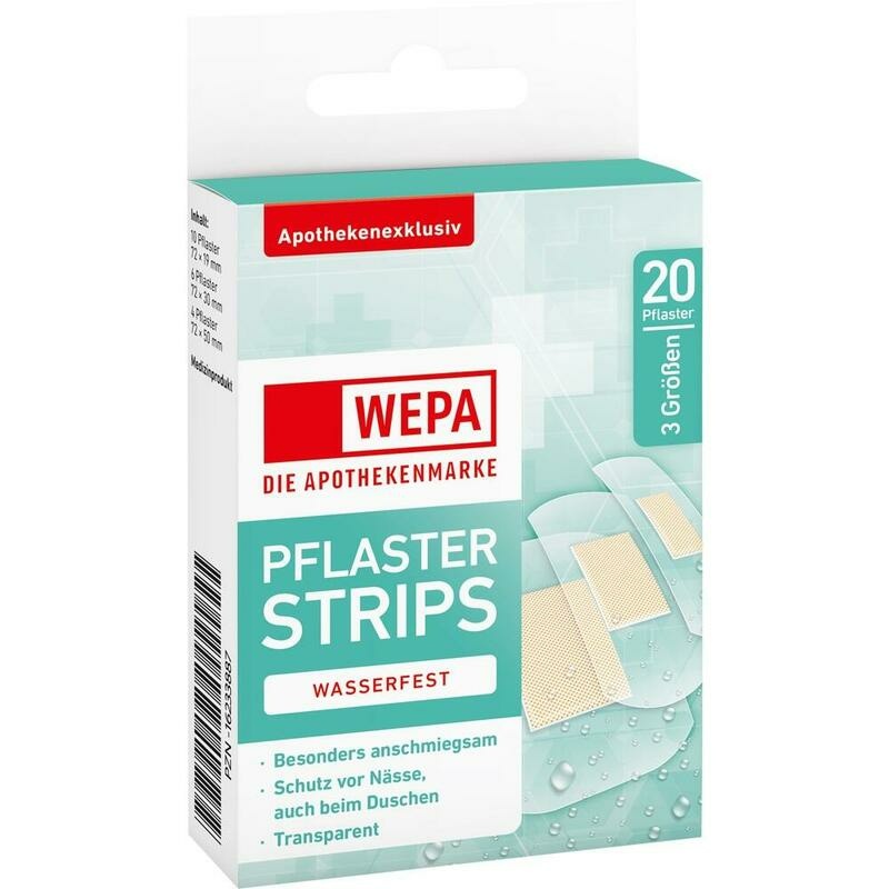 WEPA Pflasterstrips wasserfest 3 Größen