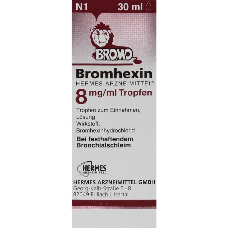 BROMHEXIN Hermes Arzneimittel 8 mg/ml Tropfen