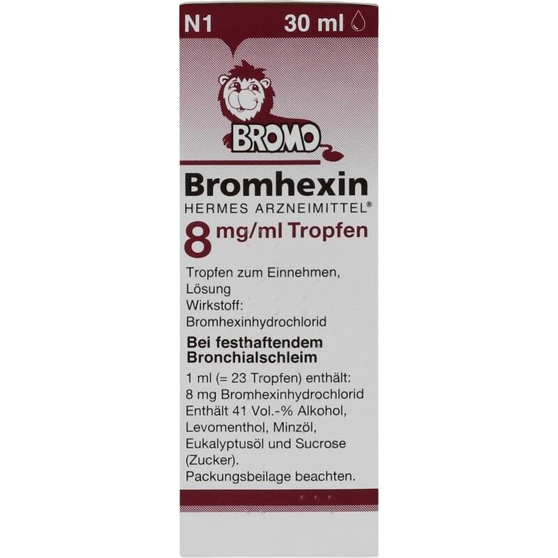 BROMHEXIN Hermes Arzneimittel 8 mg/ml Tropfen