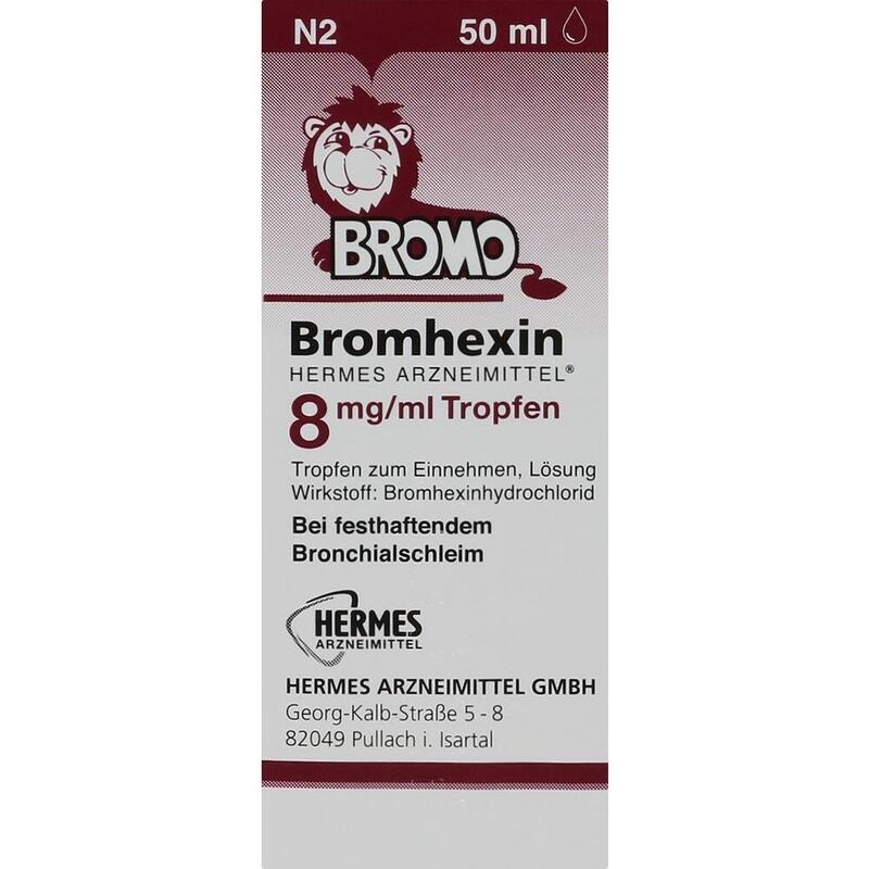 BROMHEXIN Hermes Arzneimittel 8 mg/ml Tropfen
