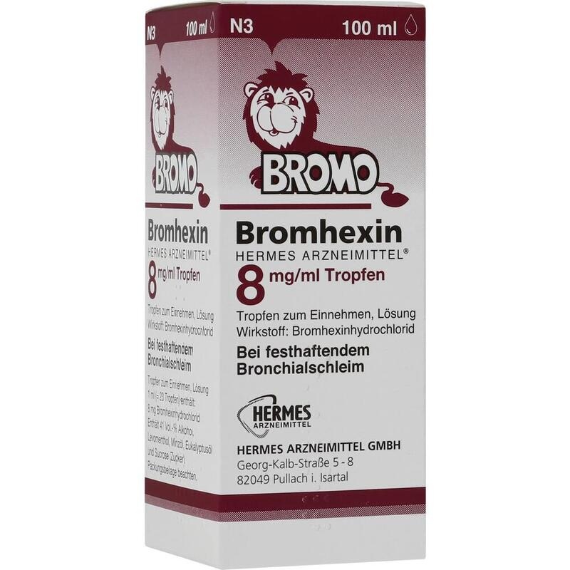 BROMHEXIN Hermes Arzneimittel 8 mg/ml Tropfen