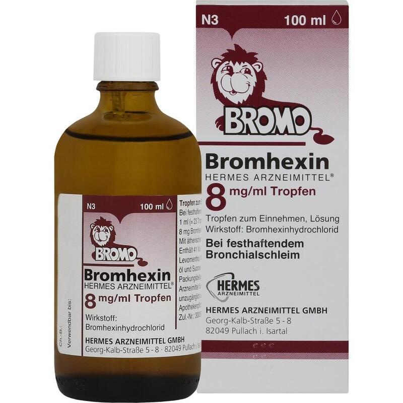 BROMHEXIN Hermes Arzneimittel 8 mg/ml Tropfen