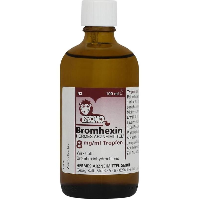 BROMHEXIN Hermes Arzneimittel 8 mg/ml Tropfen