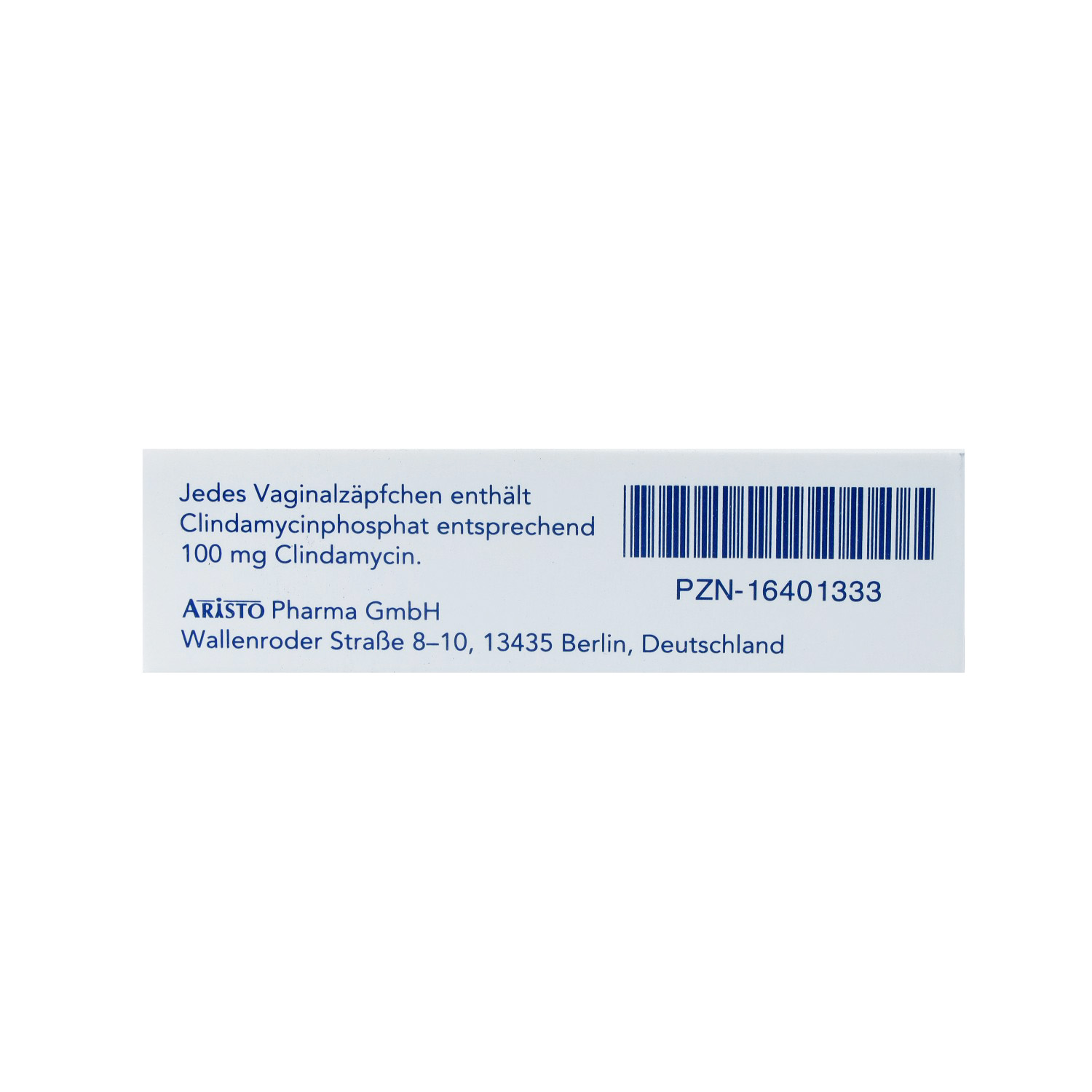 CLINDAMYCIN Aristo 100 mg Vaginalzäpfchen