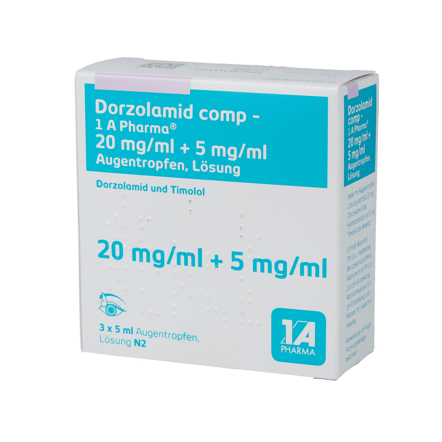 DORZOLAMID comp-1A Pharma 20mg/ml+5mg/ml Augentr.