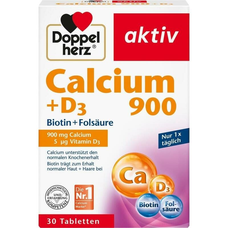 DOPPELHERZ Calcium 900+D3 Tabletten