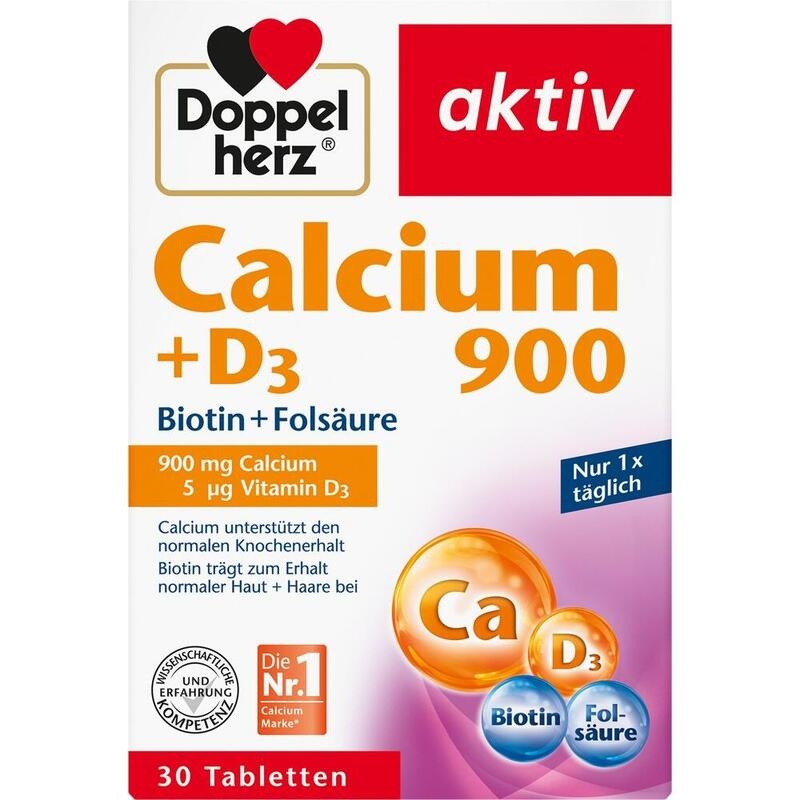 DOPPELHERZ Calcium 900+D3 Tabletten