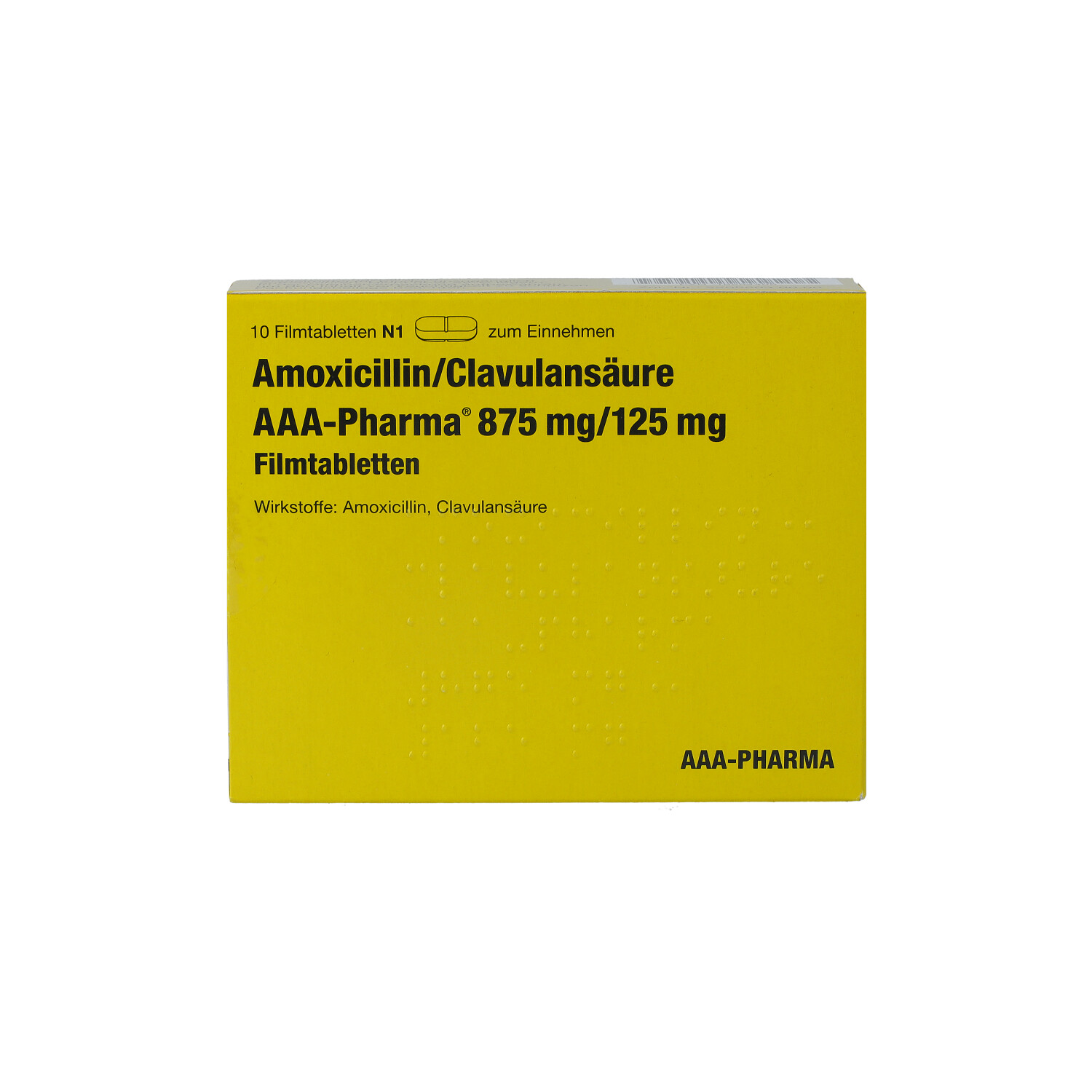 AMOXICILLIN/Clavulansäure AAA-Pharma 875 mg/125 mg