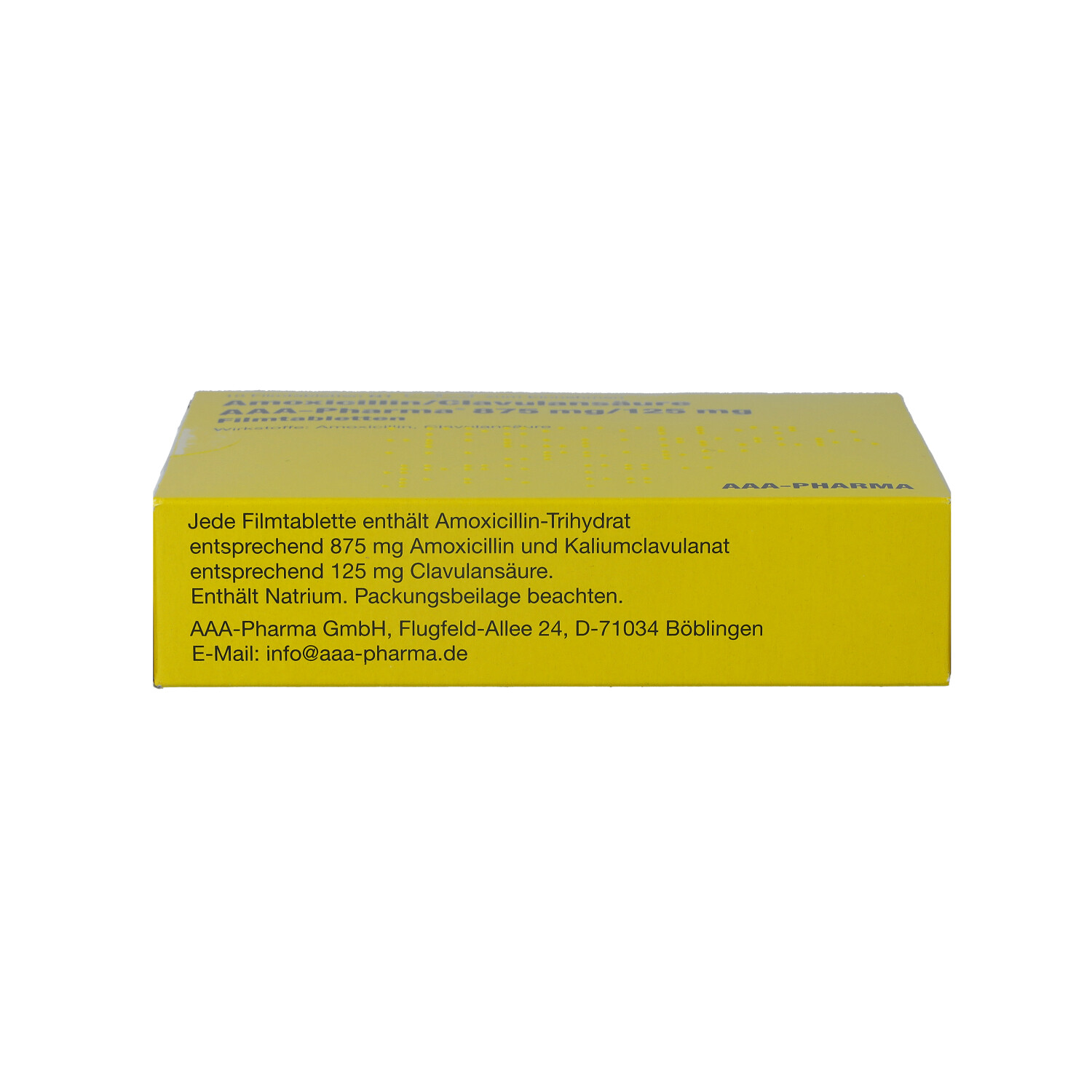 AMOXICILLIN/Clavulansäure AAA-Pharma 875 mg/125 mg
