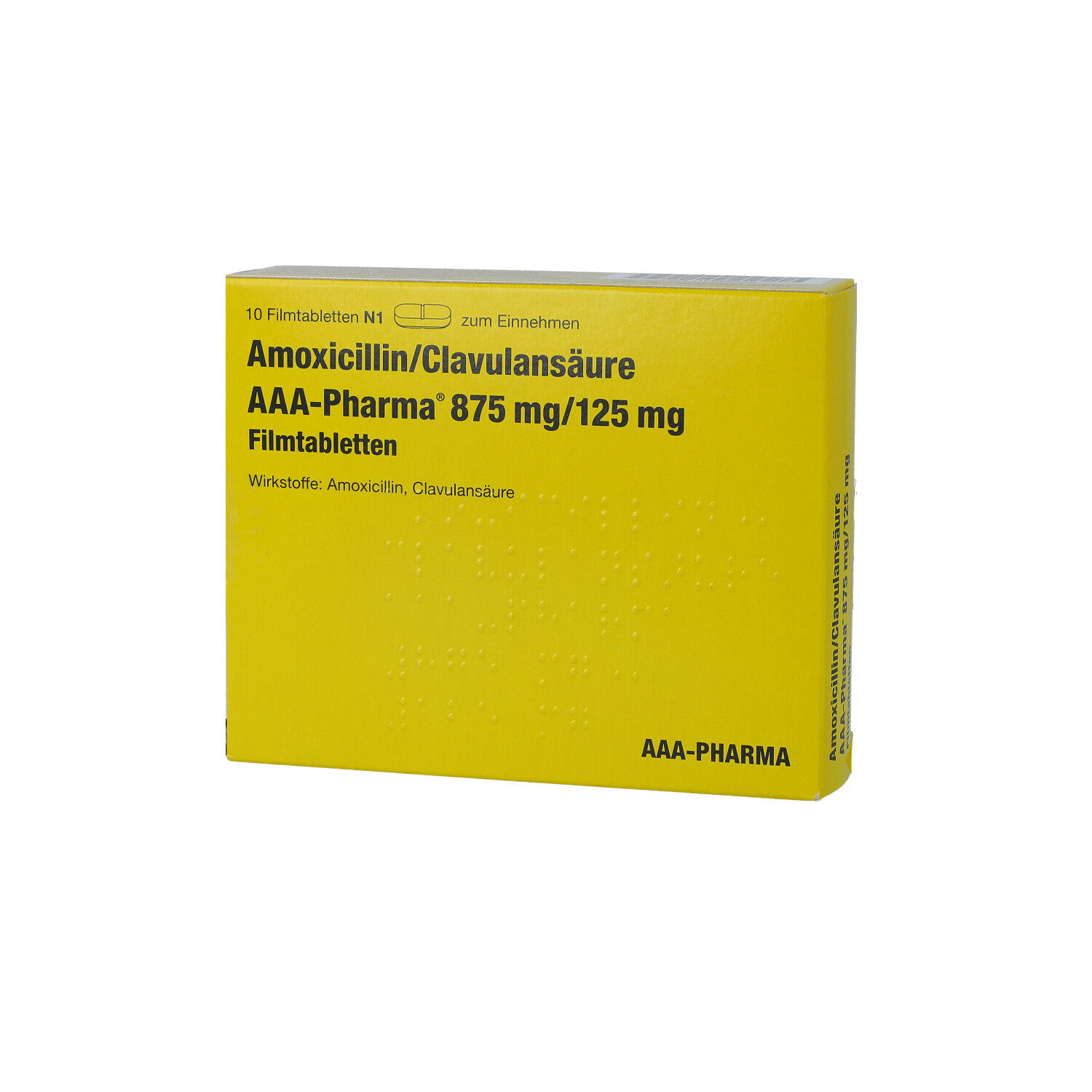 AMOXICILLIN/Clavulansäure AAA-Pharma 875 mg/125 mg