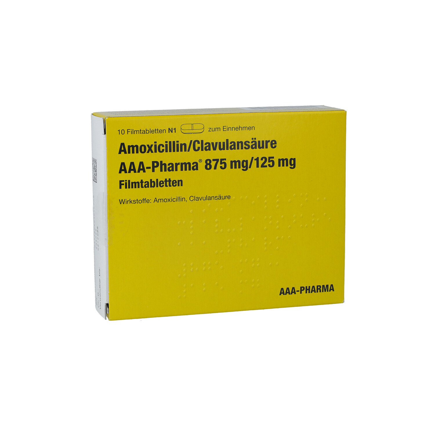 AMOXICILLIN/Clavulansäure AAA-Pharma 875 mg/125 mg