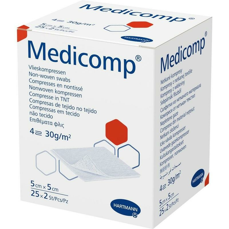 MEDICOMP Vlieskomp.steril 5x5 cm 4fach
