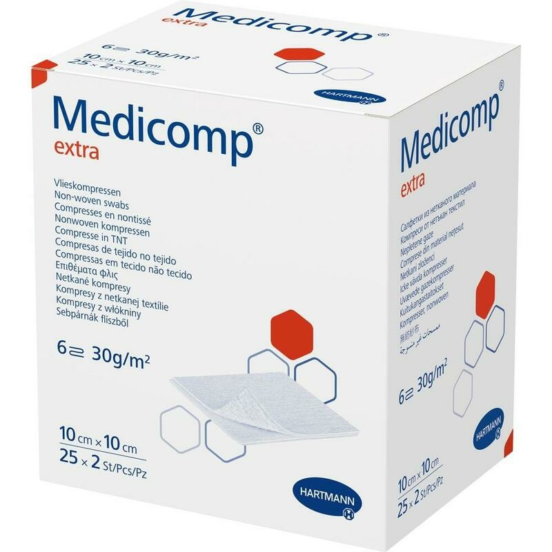 MEDICOMP extra Vlieskomp.steril 10x10 cm