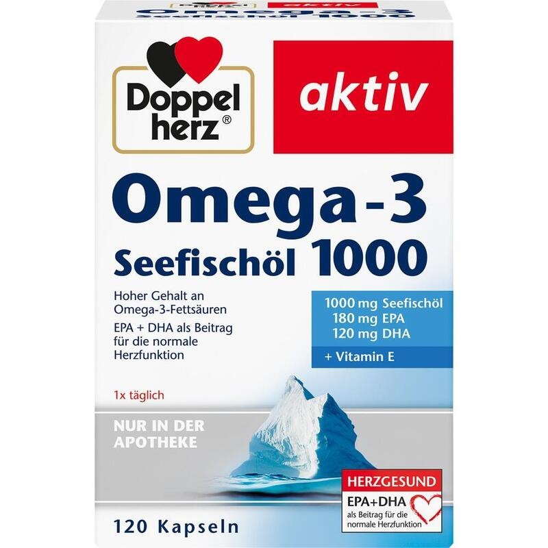 DOPPELHERZ Omega-3 Seefischöl 1000 Kapseln