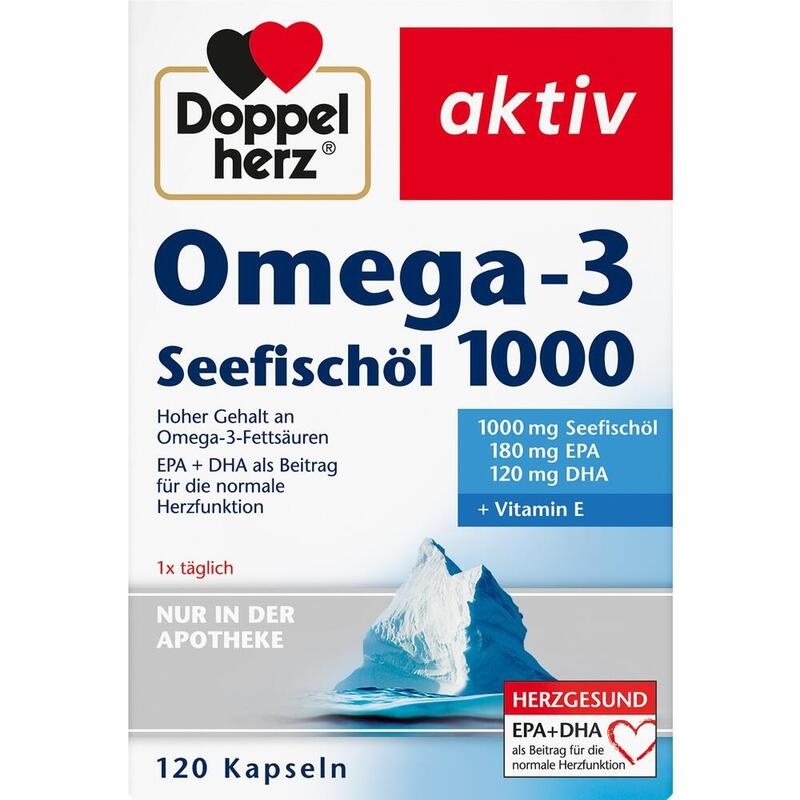 DOPPELHERZ Omega-3 Seefischöl 1000 Kapseln