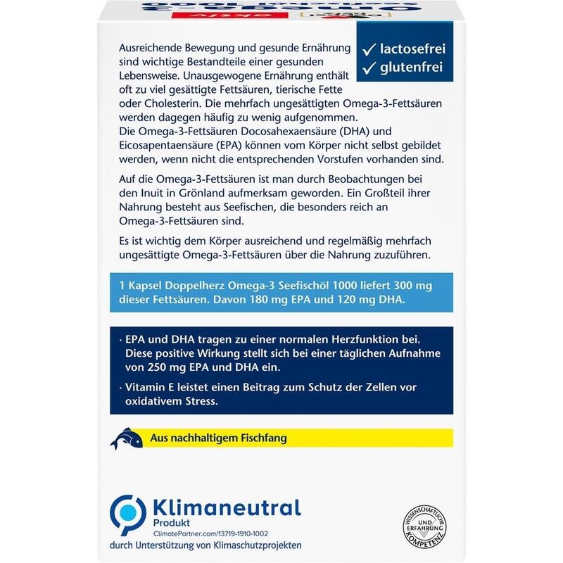 DOPPELHERZ Omega-3 Seefischöl 1000 Kapseln