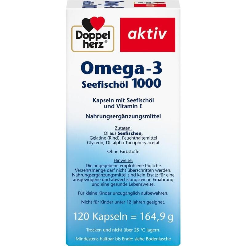 DOPPELHERZ Omega-3 Seefischöl 1000 Kapseln