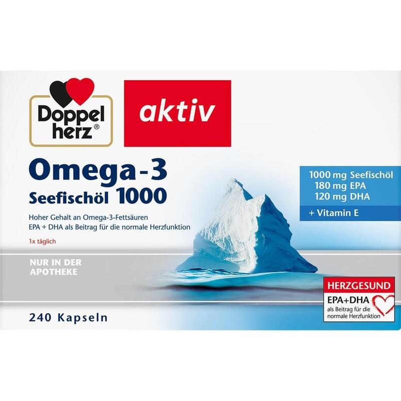 DOPPELHERZ Omega-3 Seefischöl 1000 Kapseln