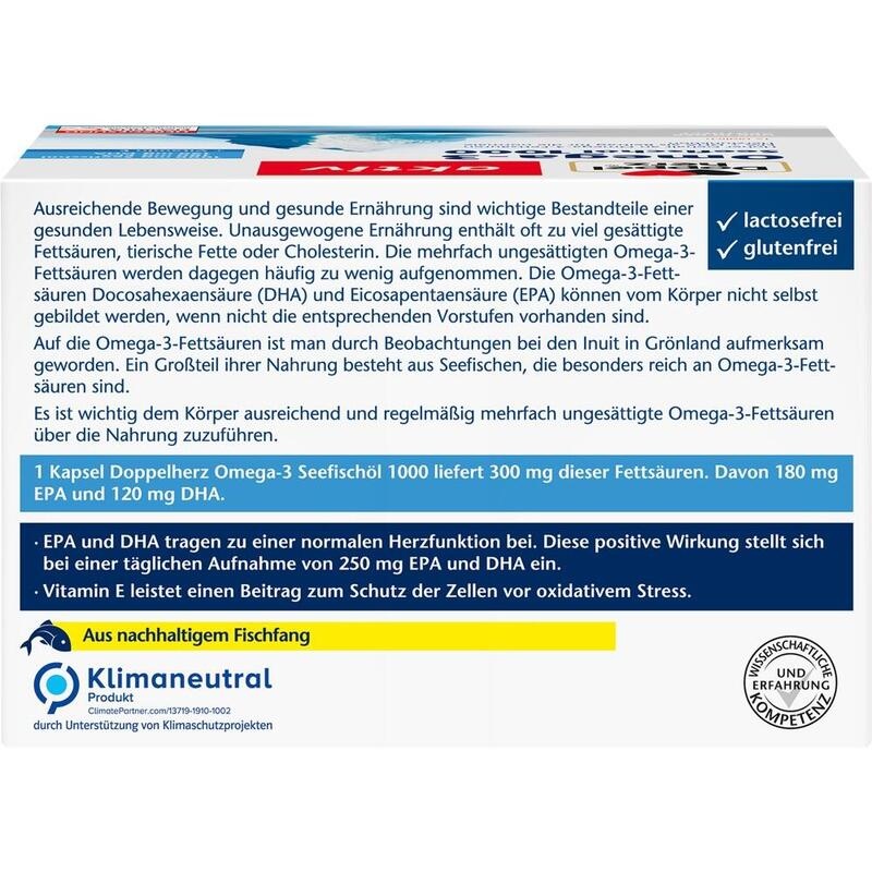DOPPELHERZ Omega-3 Seefischöl 1000 Kapseln