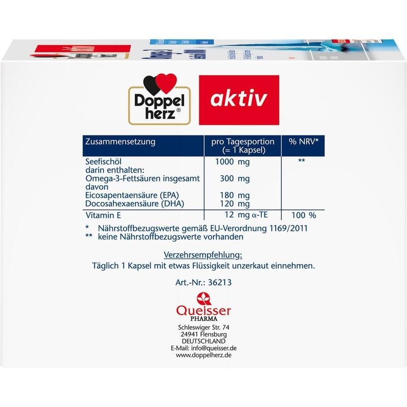 DOPPELHERZ Omega-3 Seefischöl 1000 Kapseln