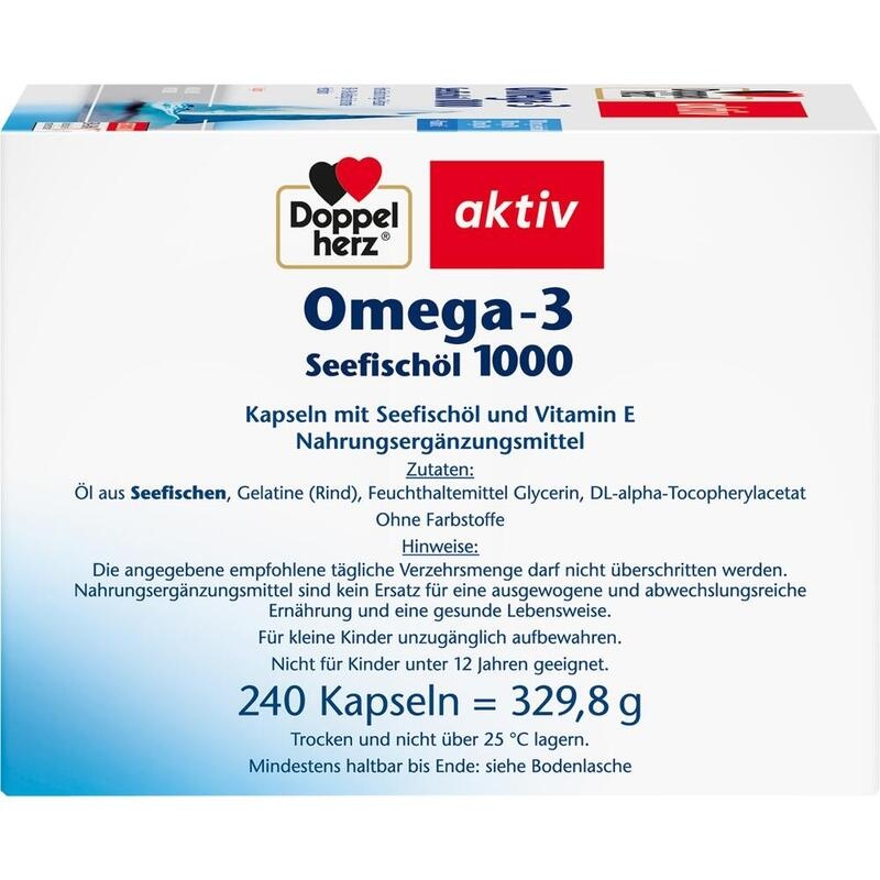 DOPPELHERZ Omega-3 Seefischöl 1000 Kapseln