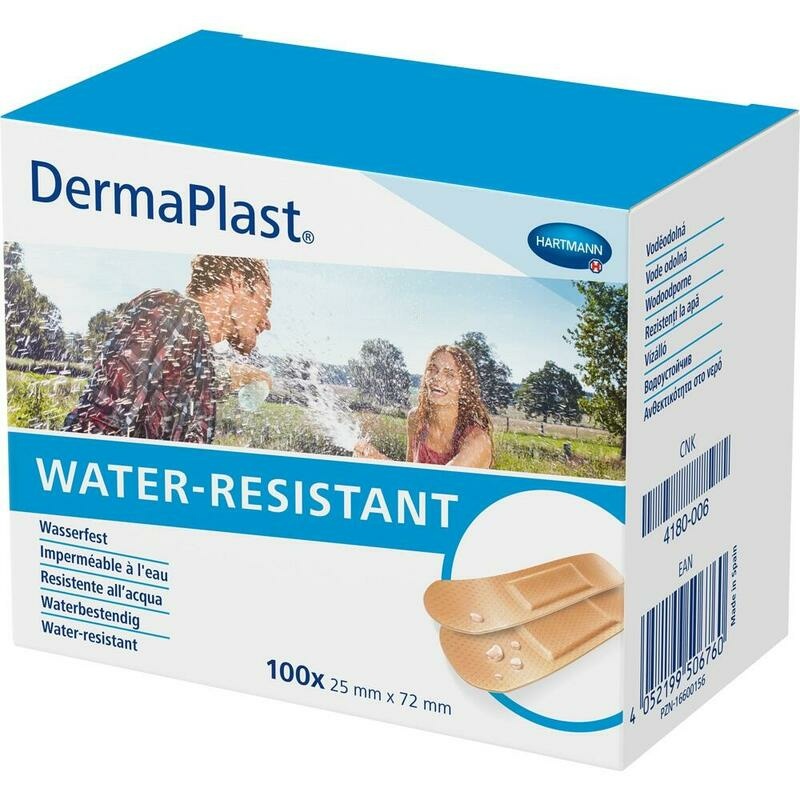 DERMAPLAST WATER-RESISTANT Pflasterstrips 25x72 mm