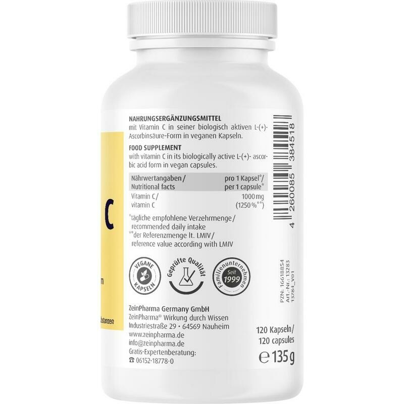 VITAMIN C 1000 mg Kapseln ZeinPharma