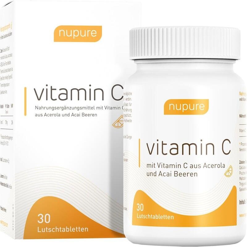 NUPURE vitamin C Lutschtabletten Acerola & Acai