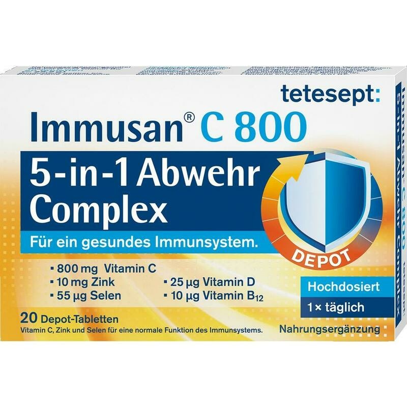 TETESEPT Immusan C 800 5in1 Abwehr Complex Tabl.
