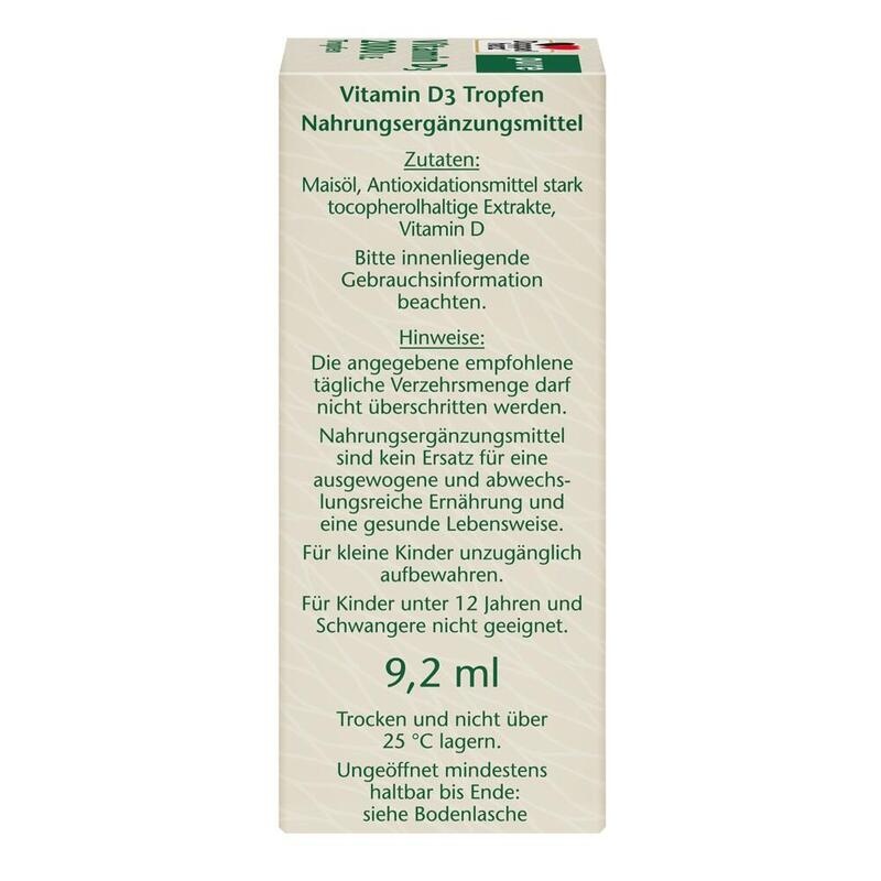 DOPPELHERZ Vitamin D3 2000 I.E. pure Tropfen