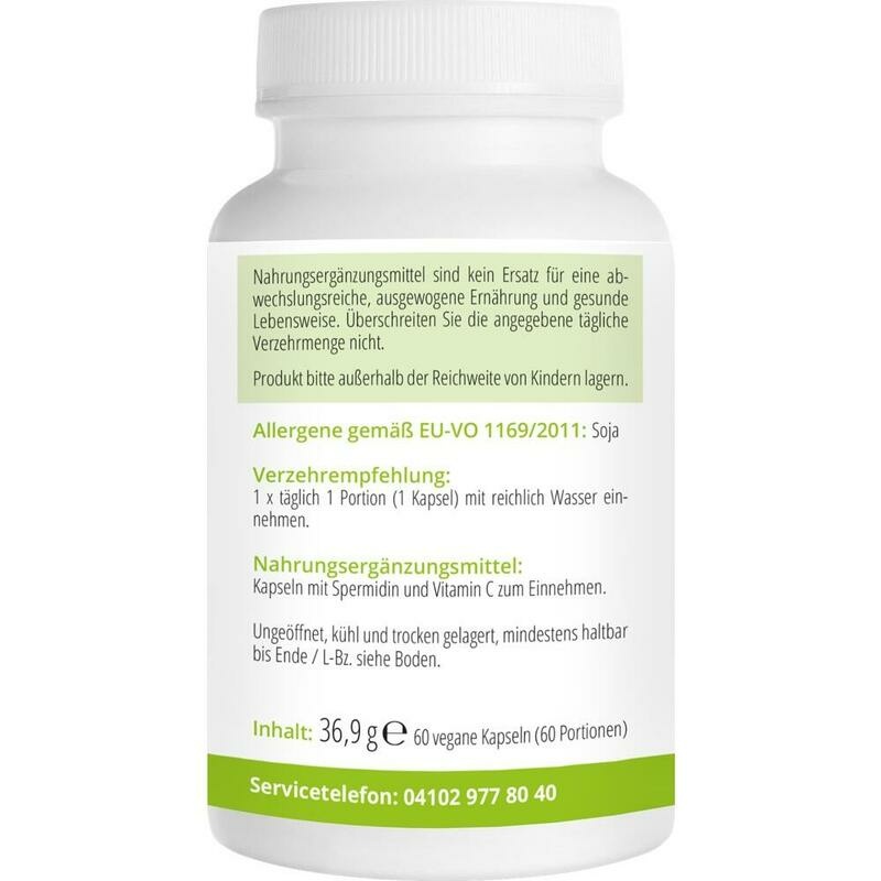 SPERMIDIN mit Vitamin C vegan Kapseln