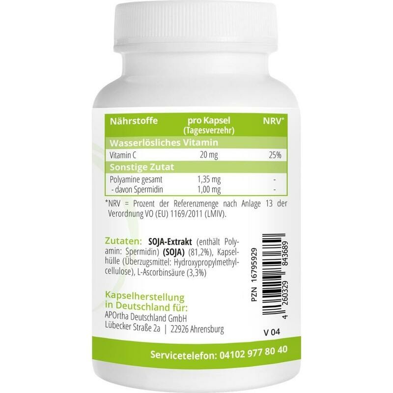 SPERMIDIN mit Vitamin C vegan Kapseln