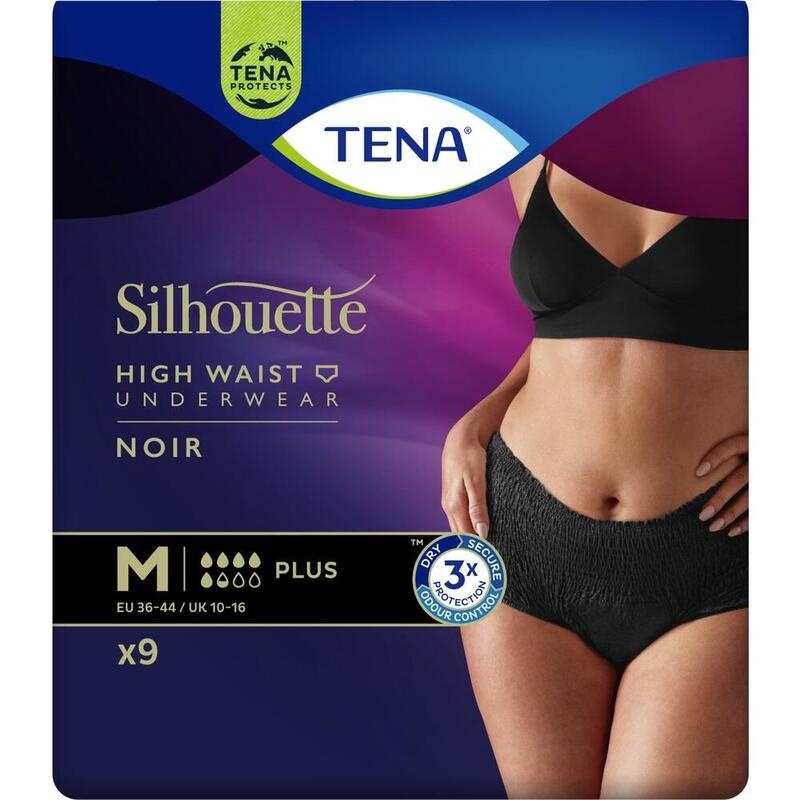 TENA SILHOUETTE Plus M noir Inkontinenz Pants