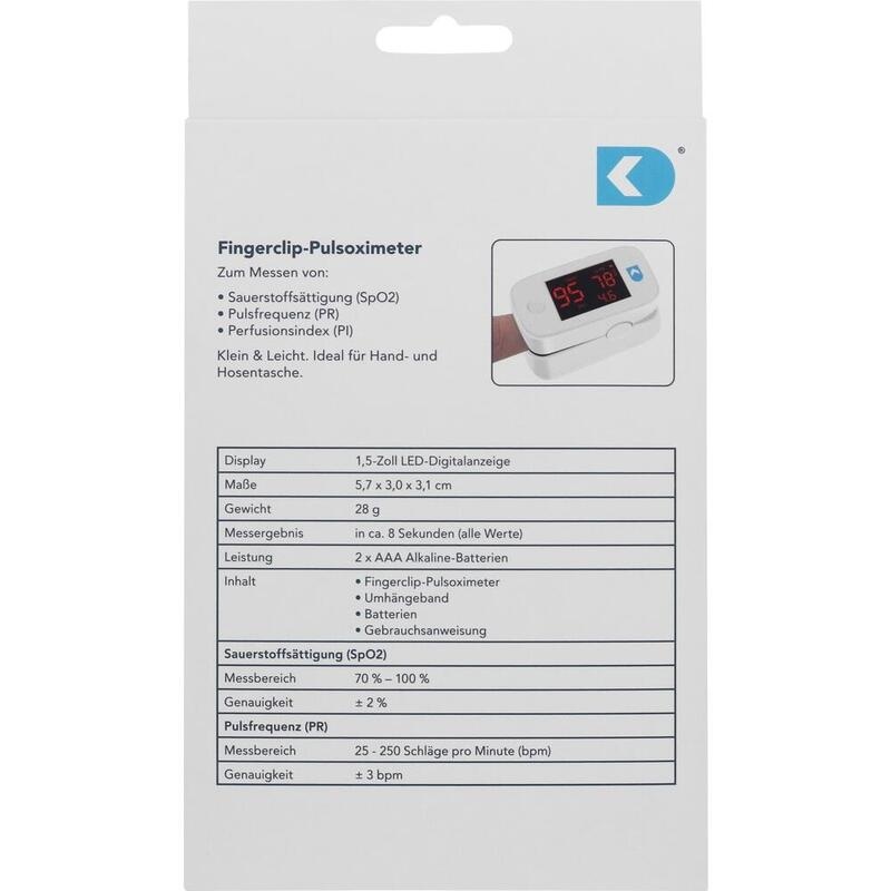 PULSOXIMETER Fingerclip digital