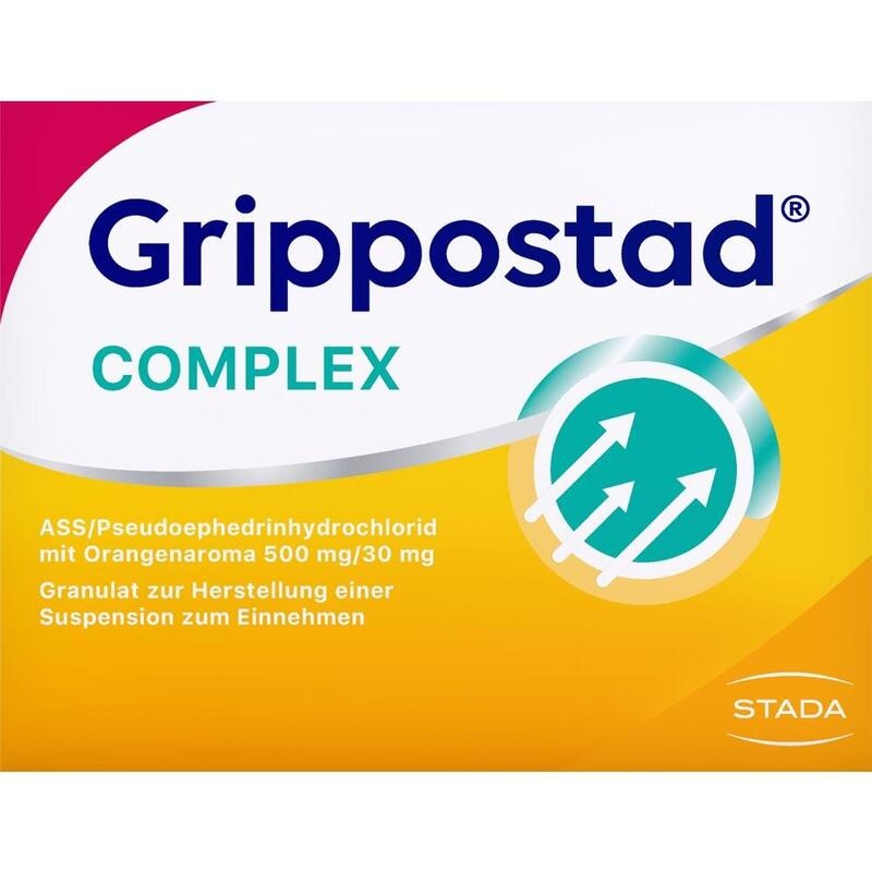 GRIPPOSTAD Complex ASS/Pseudoeph.500/30 mg Orange