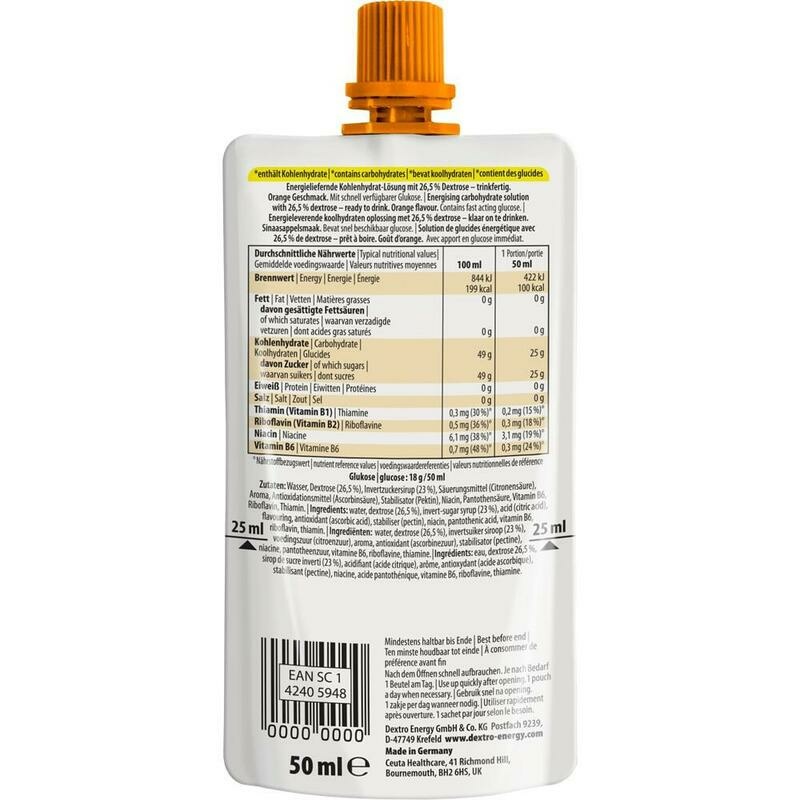 DEXTRO ENERGY Dextrose Drink Orange