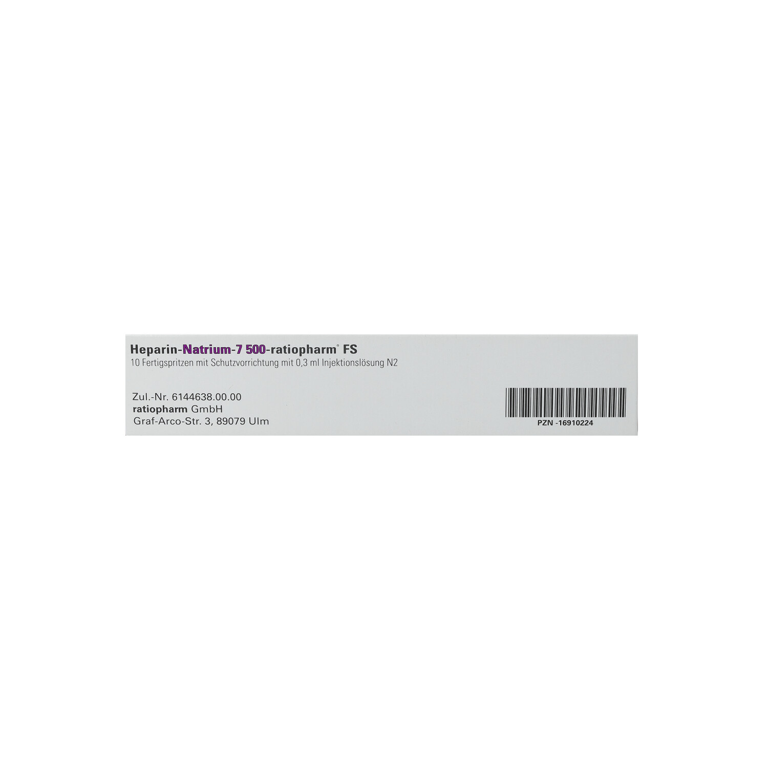 HEPARIN-NATRIUM-7.500-ratiopharm Inj.-L.F.-Sp.m.SD