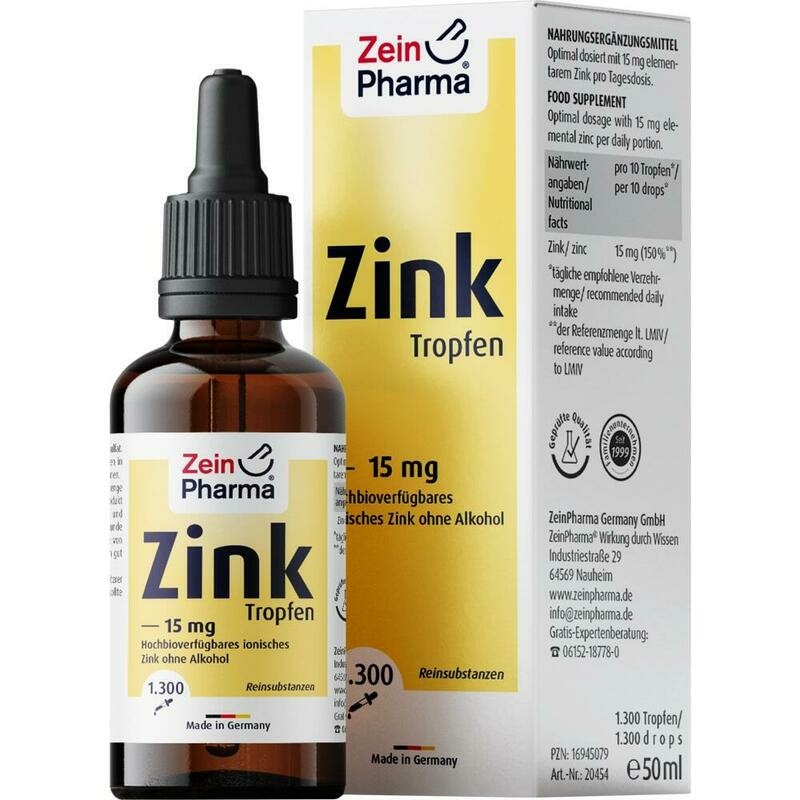 ZINK TROPFEN 15 mg ionisiert