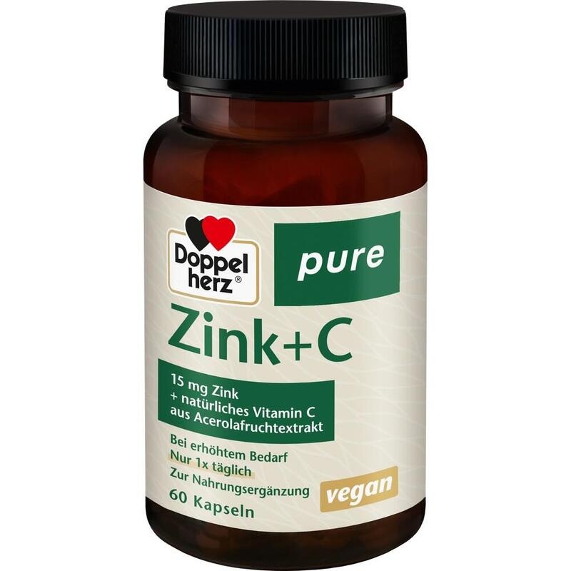 DOPPELHERZ Zink+C pure Kapseln