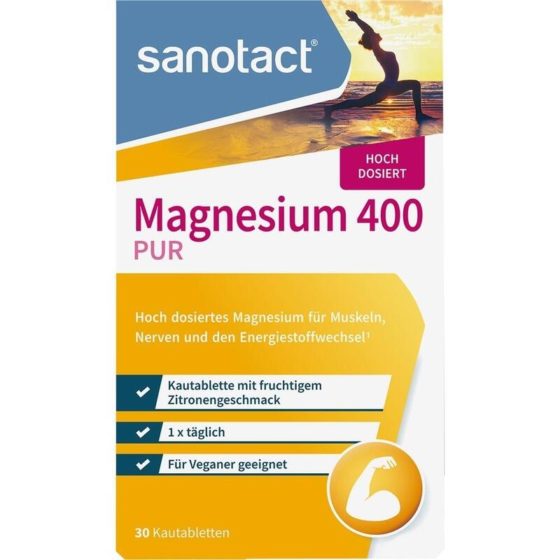 SANOTACT Magnesium 400 PUR Kautabletten