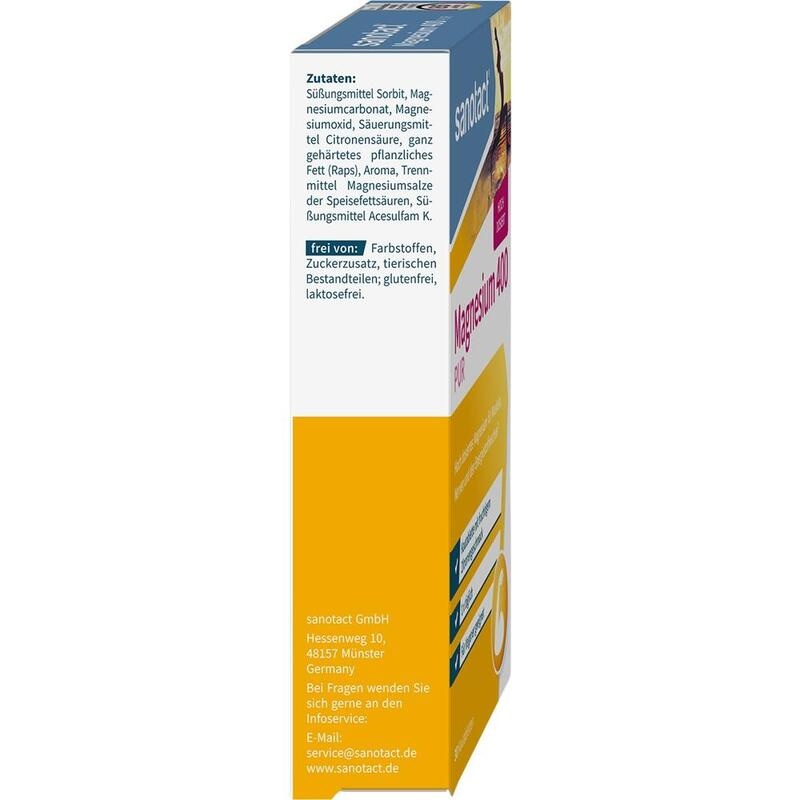 SANOTACT Magnesium 400 PUR Kautabletten