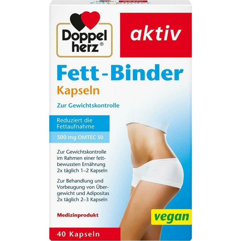 DOPPELHERZ Fett-Binder Kapseln