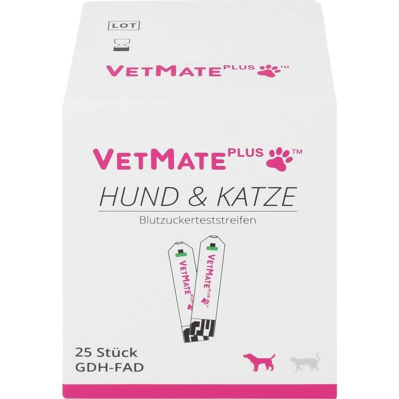 VETMATE PLUS Blutzuckerteststreifen Hund+Katze